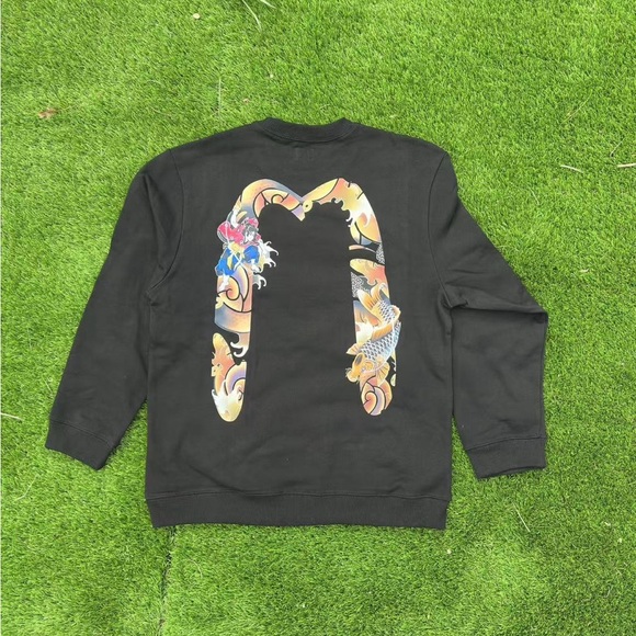 evlsu men's black colorblock cotton - Picture 4 of 10